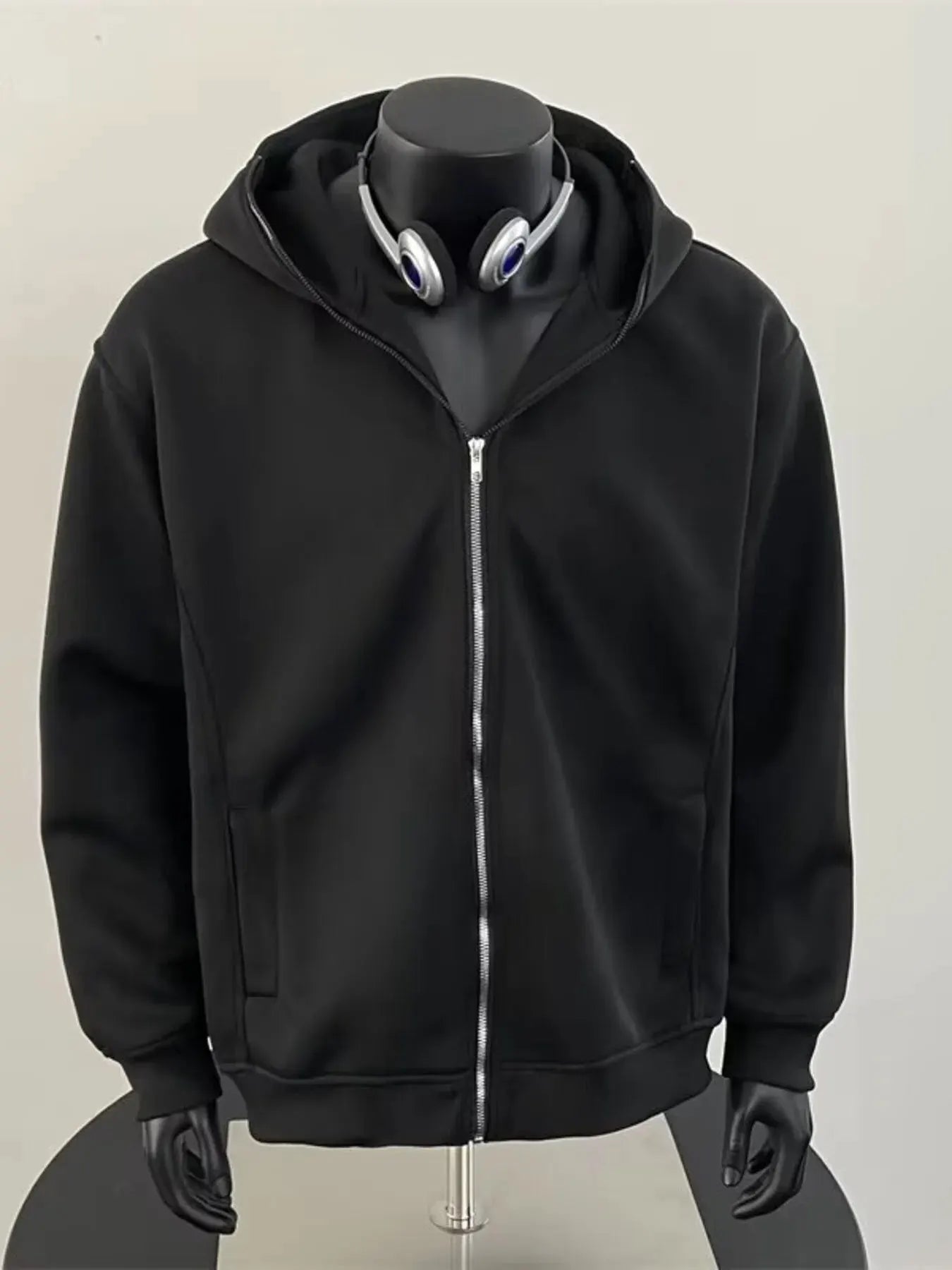 Men's Zip Up Long Sleeve Hoodie by Partner Label