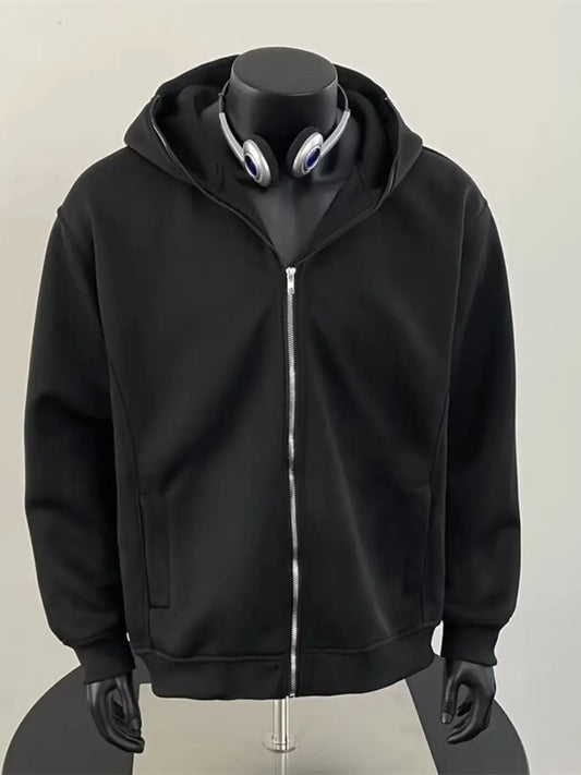 Men's Zip Up Long Sleeve Hoodie by Partner Label