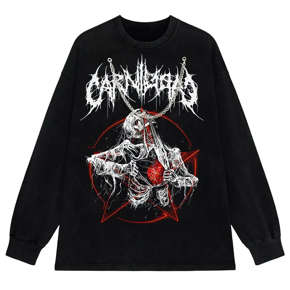 Gothic Demon Anime Print T-Shirt Y2K Harajuku Streetwear by Vimost Shop