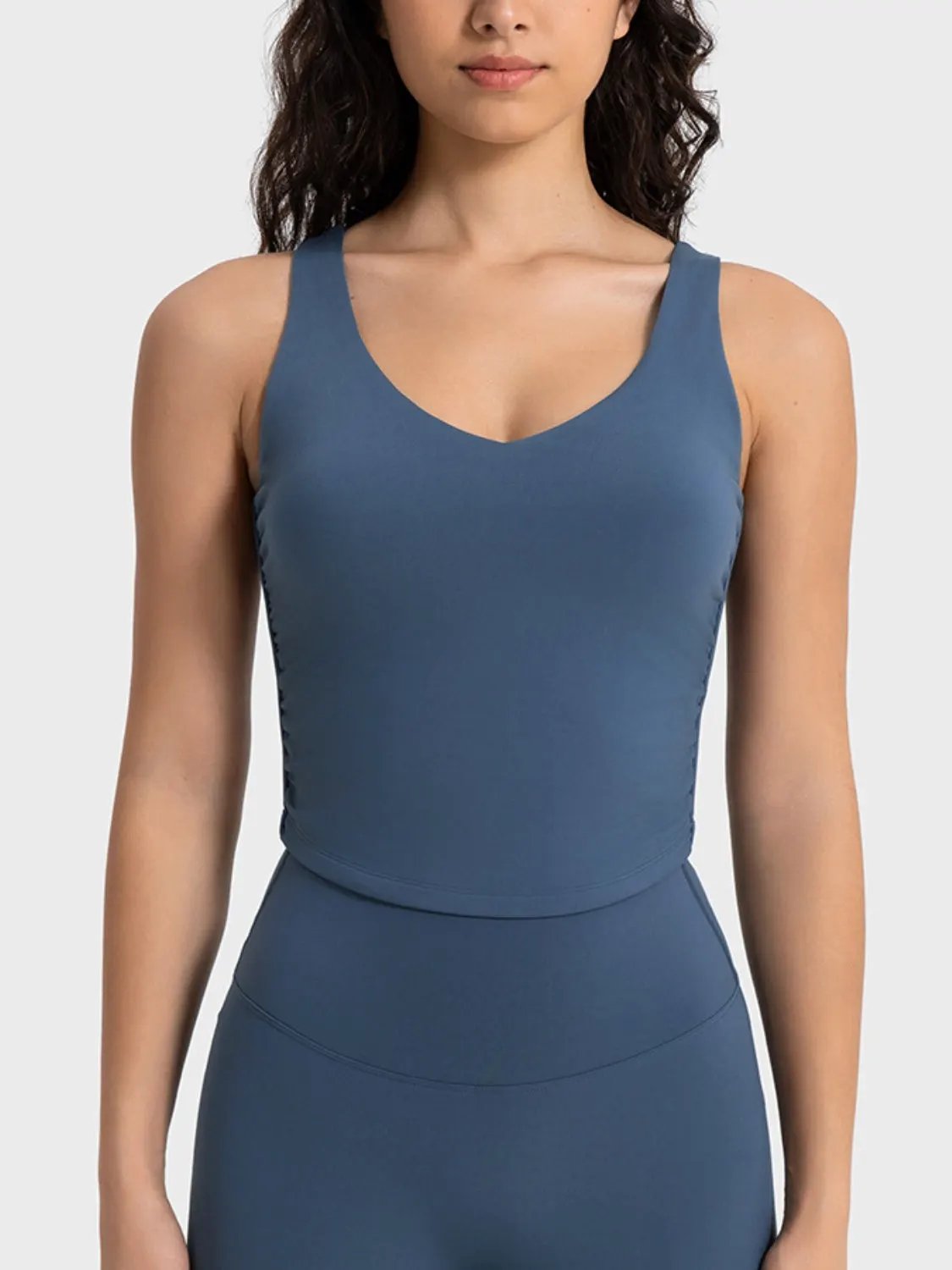Millennia Cropped Sport Tank by Millennia