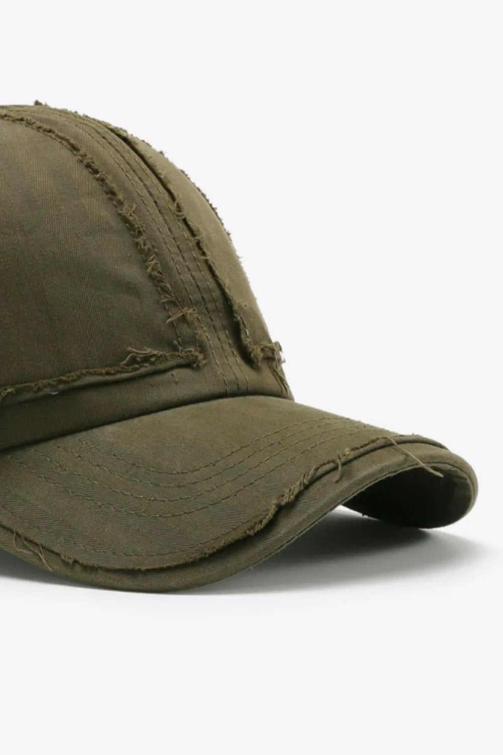Distressed Adjustable Baseball Cap by Partner Label