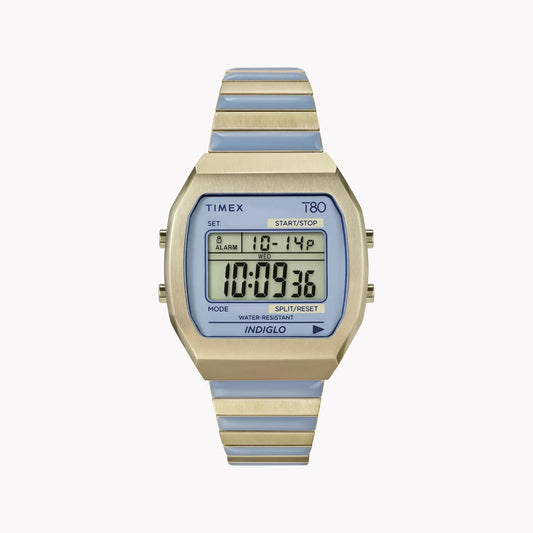 Timex Unisex Gold-Tone Watch, Blue Accents | Tw2w40800 by TIMEX