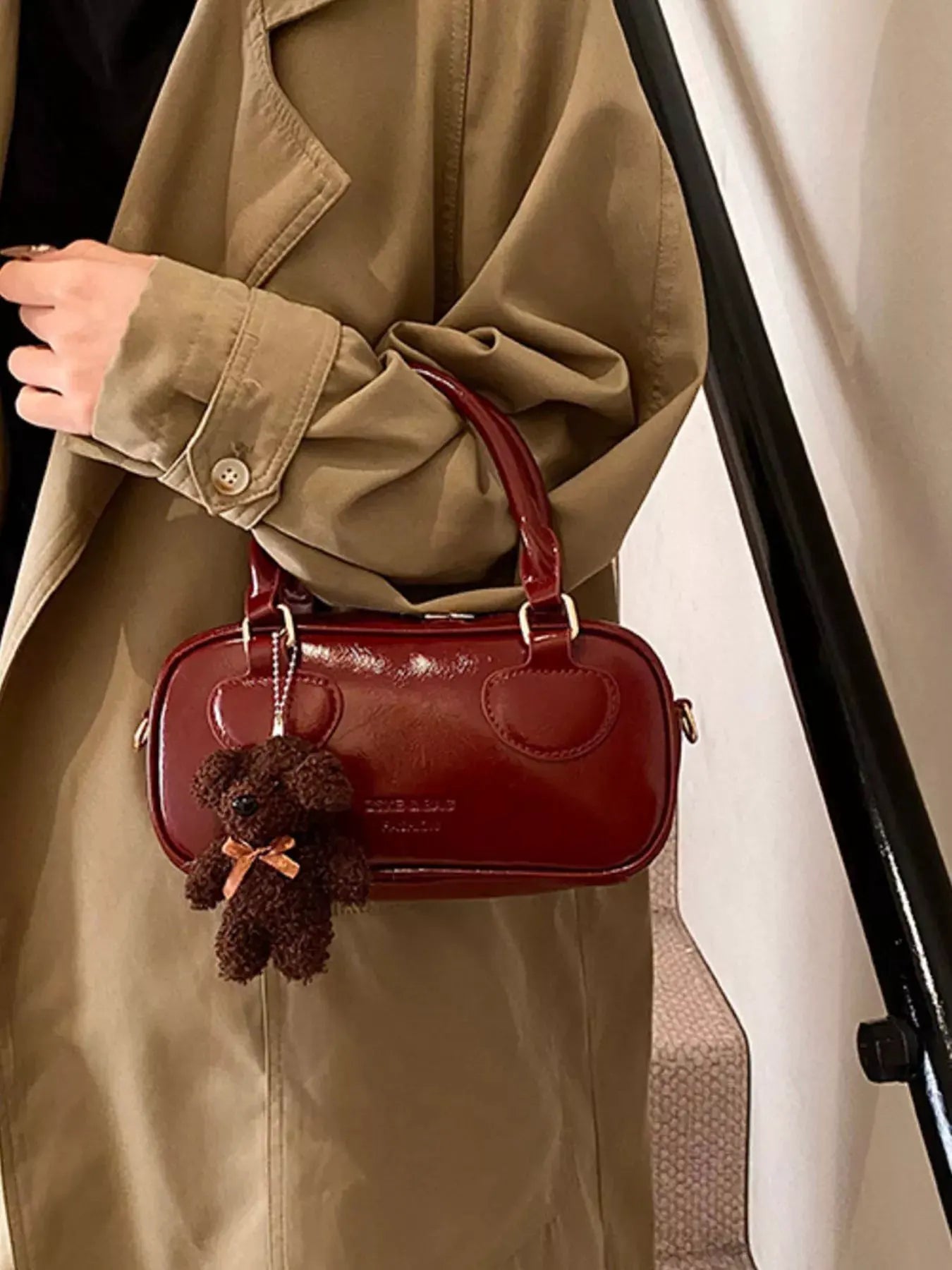 Vintage Style Crossbody Bag with Charm by Partner Label