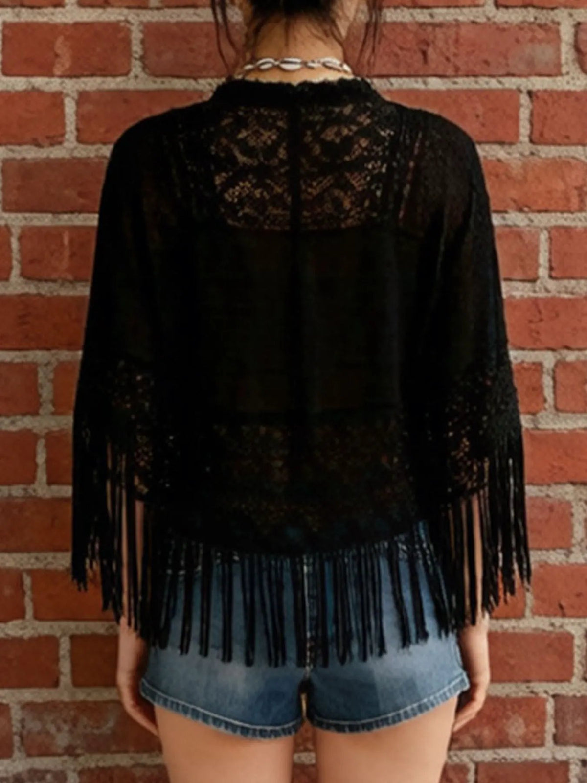 Lace Fringe Cover-Up by Partner Labels