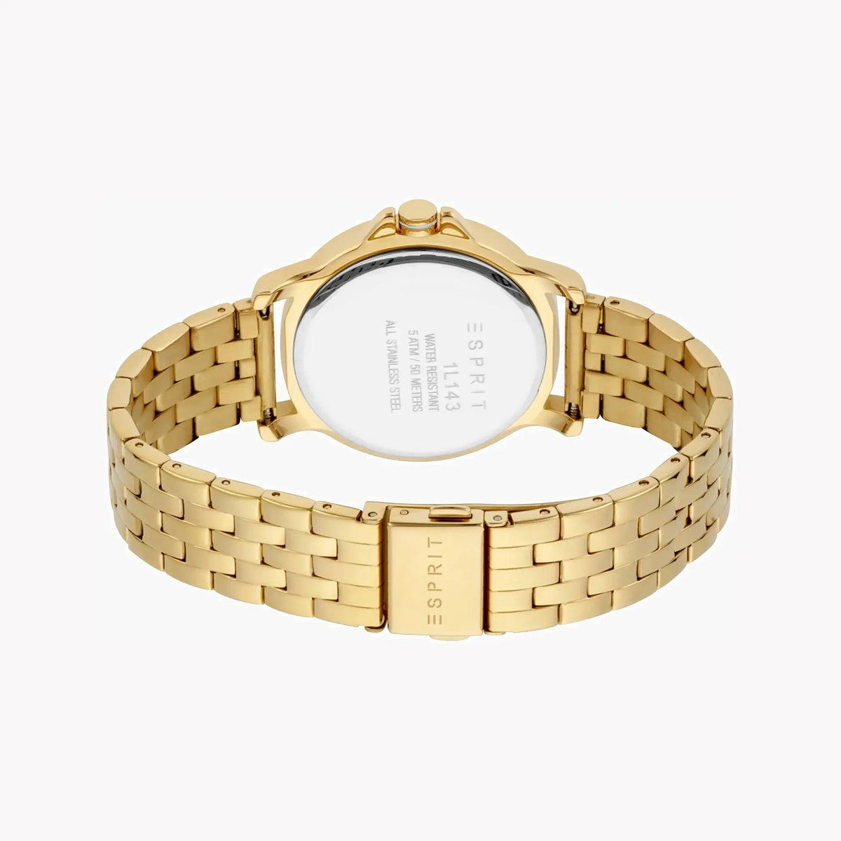 Esprit Women's Gold Stainless Steel Watch, Champagne Dial | Es1l186l0015 by ESPRIT