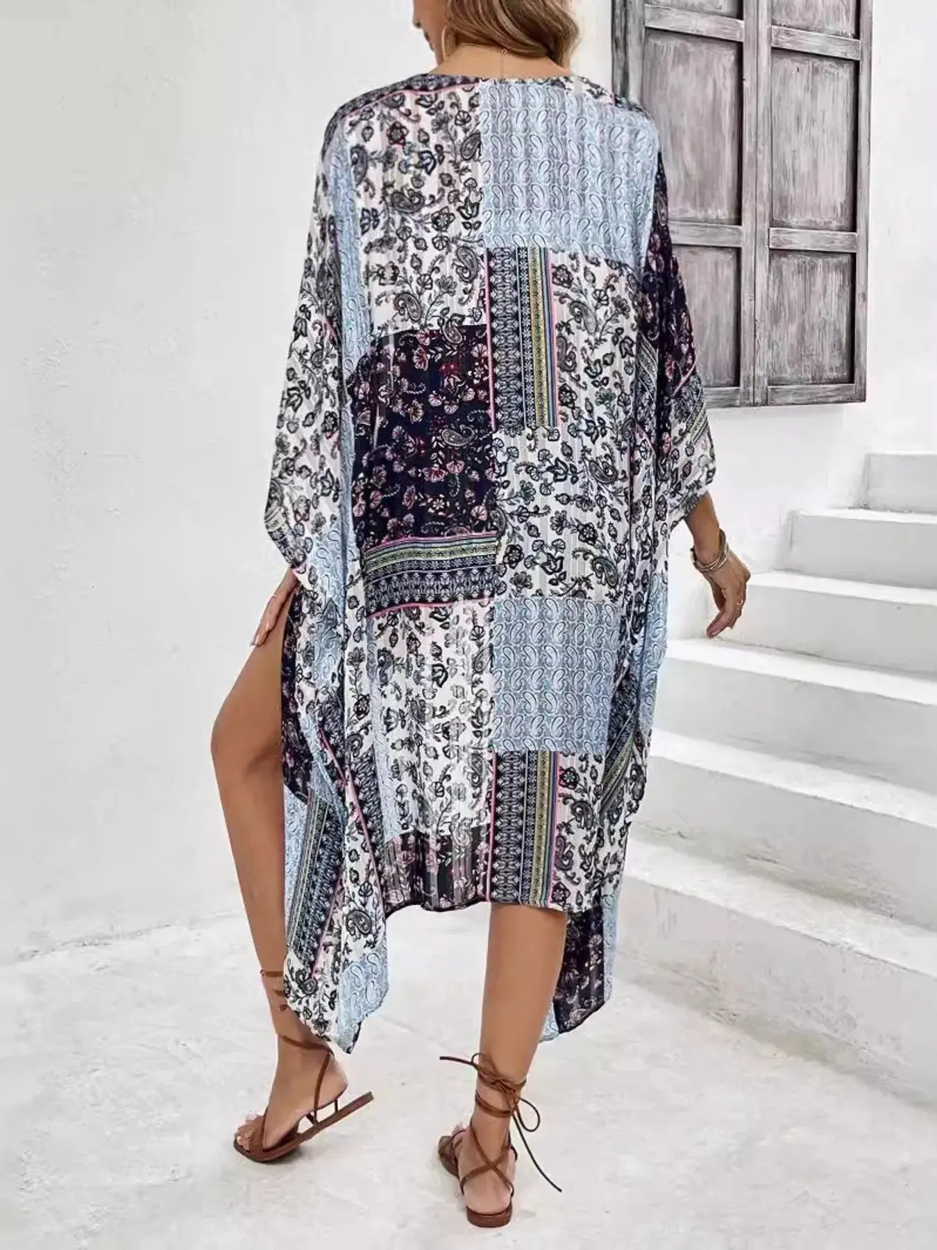 Printed Open Front Cover-Up by Partner Labels