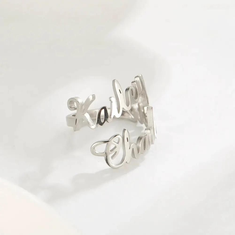 Name Ring - custom name ring by Maiden-Art