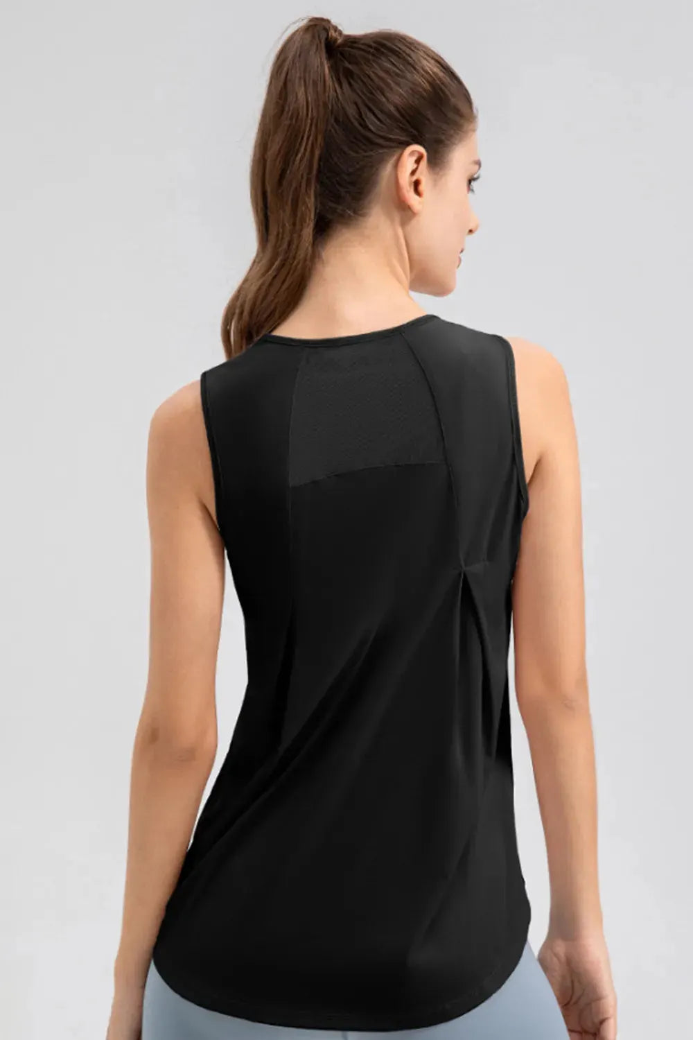 Round Neck Wide strap Active Tank by Partner Label