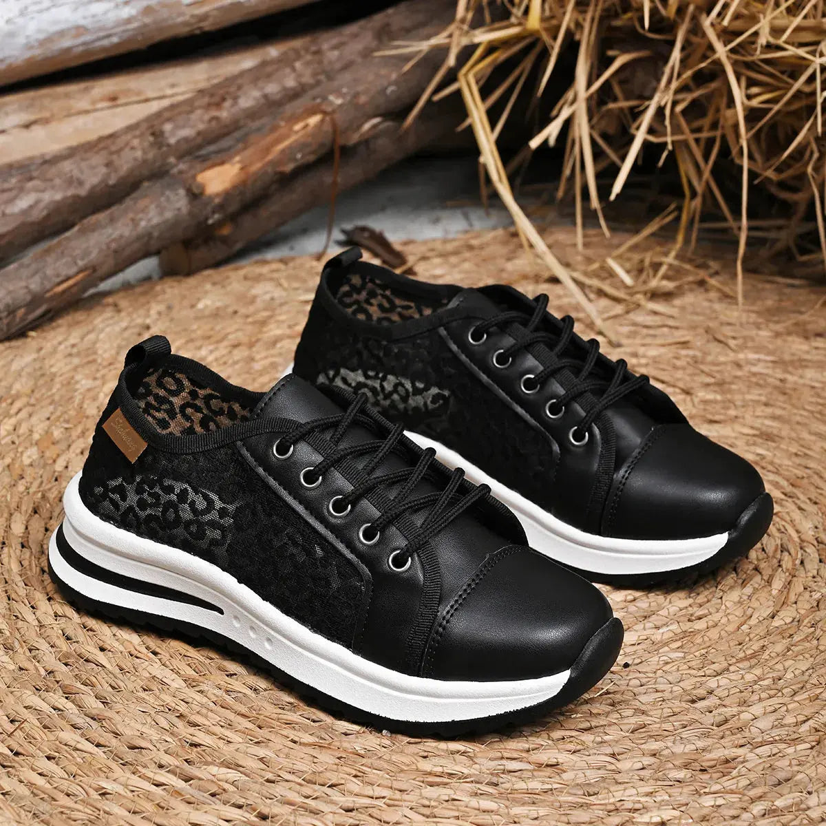 Lace-Up Platform Sneakers by Partner Label
