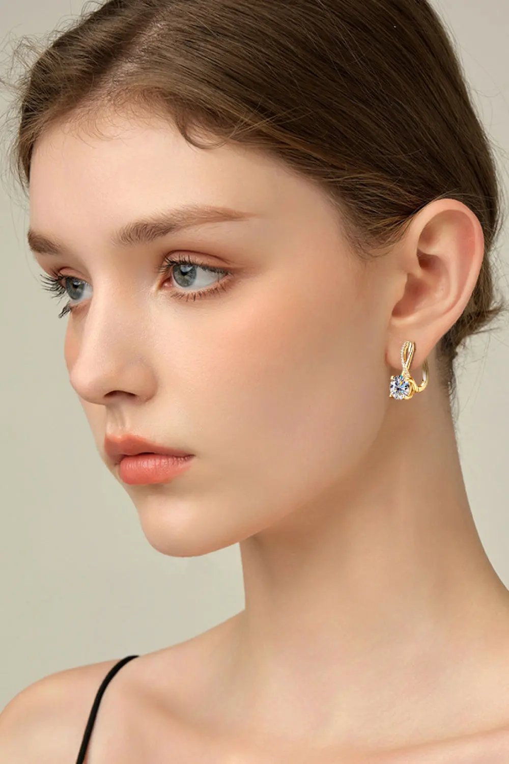 4 Carat Moissanite 925 Sterling Silver Earrings by Partner Label