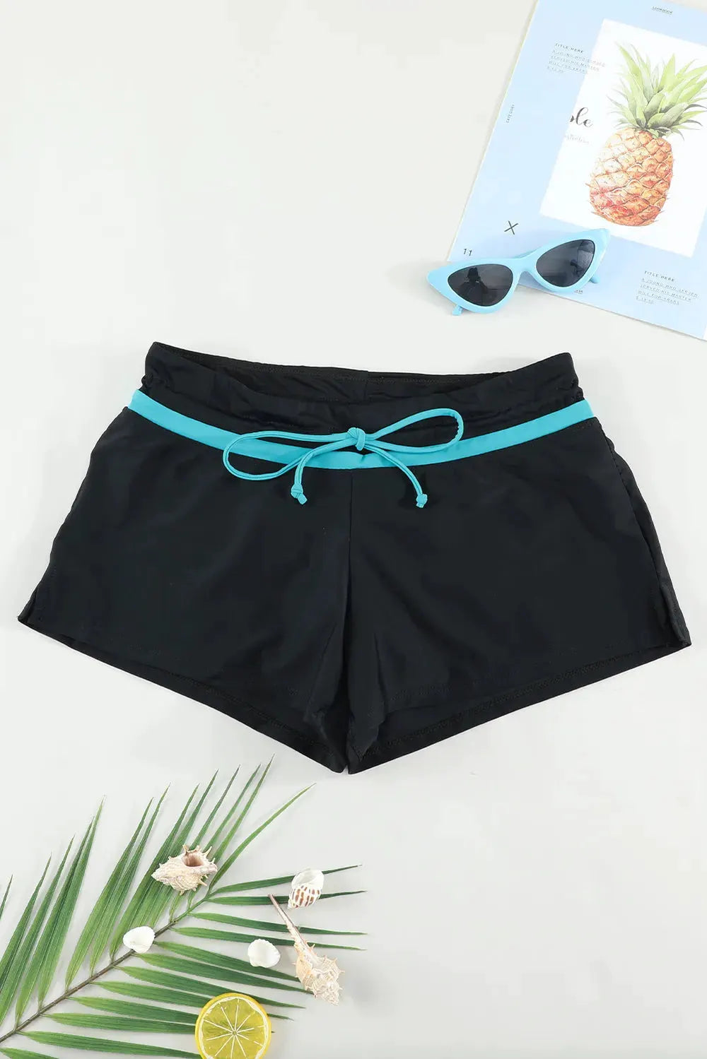 Full Size Drawstring Swim Shorts by Partner Label
