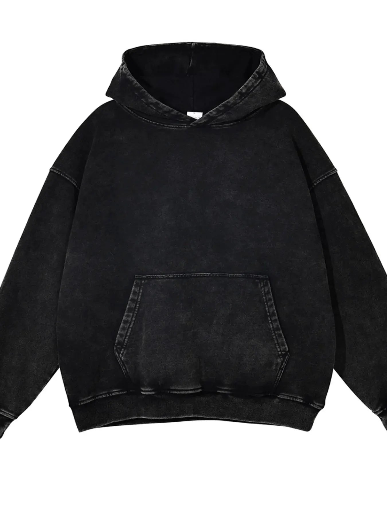 Men's Washed Oversized Long Sleeve Hoodie by Trendsi