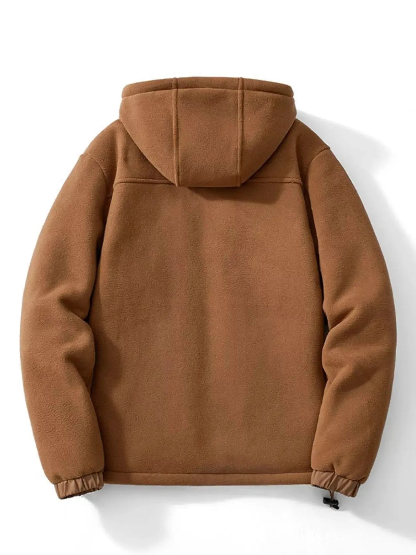 Men's Plus Size Warm Fleece Lined Zip-Up Hoodie by Partner Label