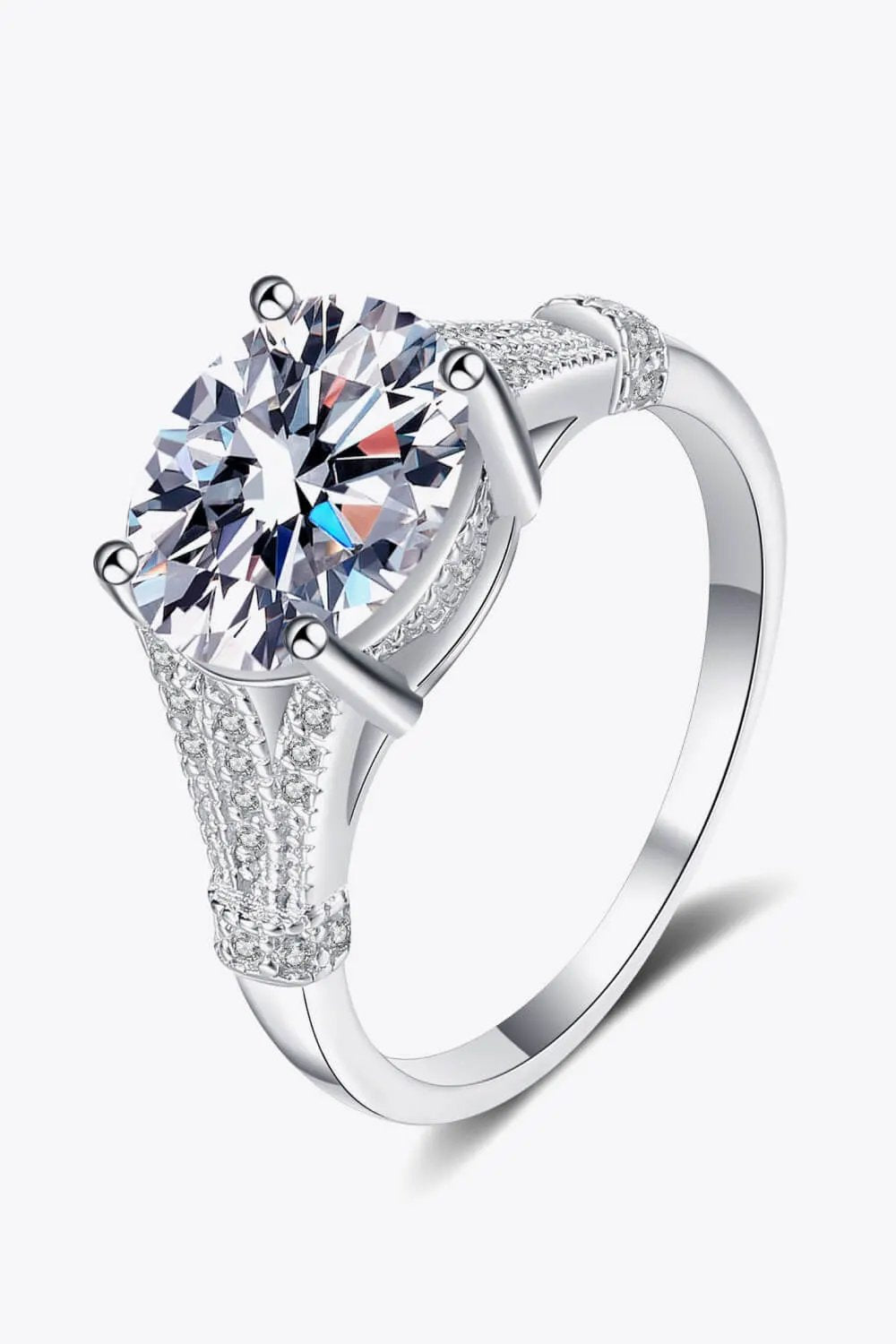 Unpredictable Day 3 Carat Moissanite Ring by Partner Label