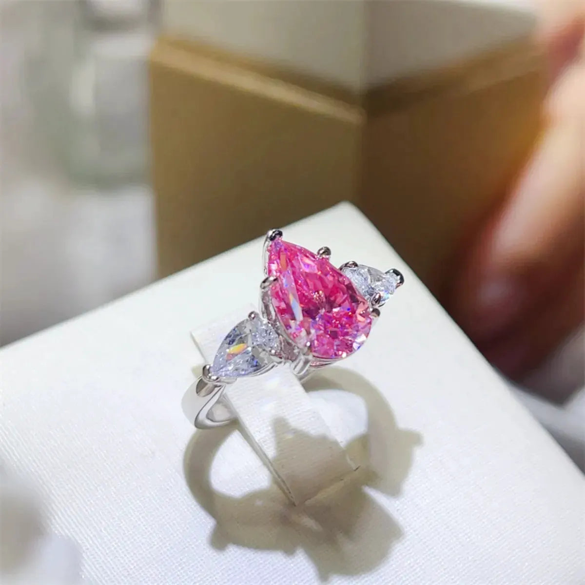 2 Carat 925 Sterling Silver Moissanite Ring by Partner Label