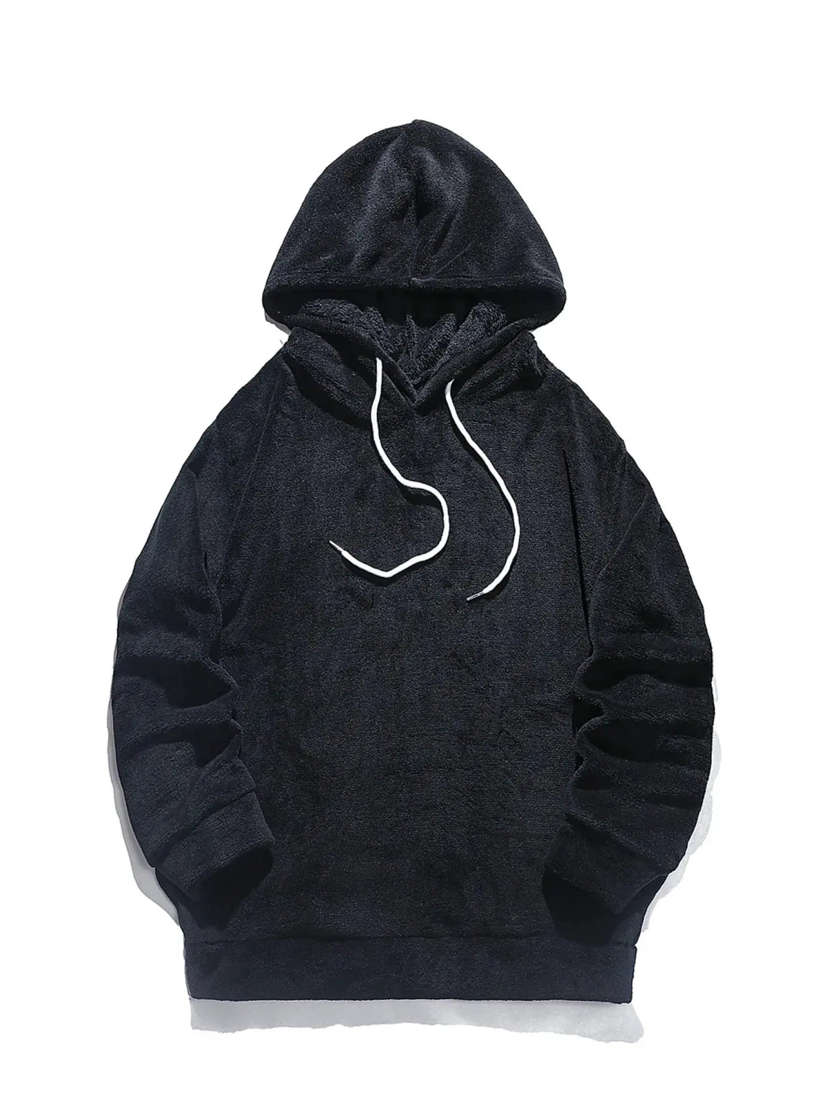 Men's Drawstring Long Sleeve Fleece Hoodie by Partner Label