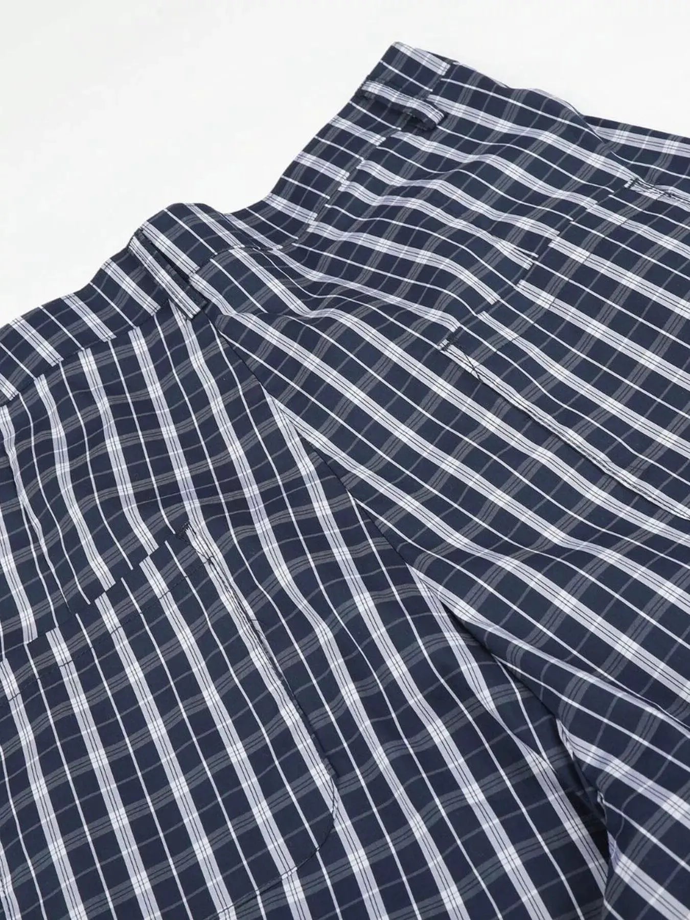 Men's Wide Leg Plaid Button-Front Pants by Trendsi