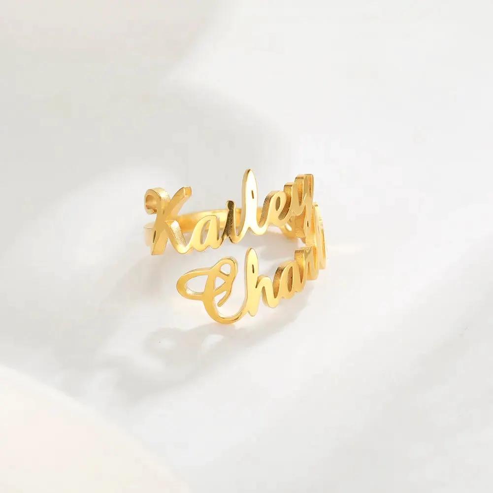 Name Ring - custom name ring by Maiden-Art