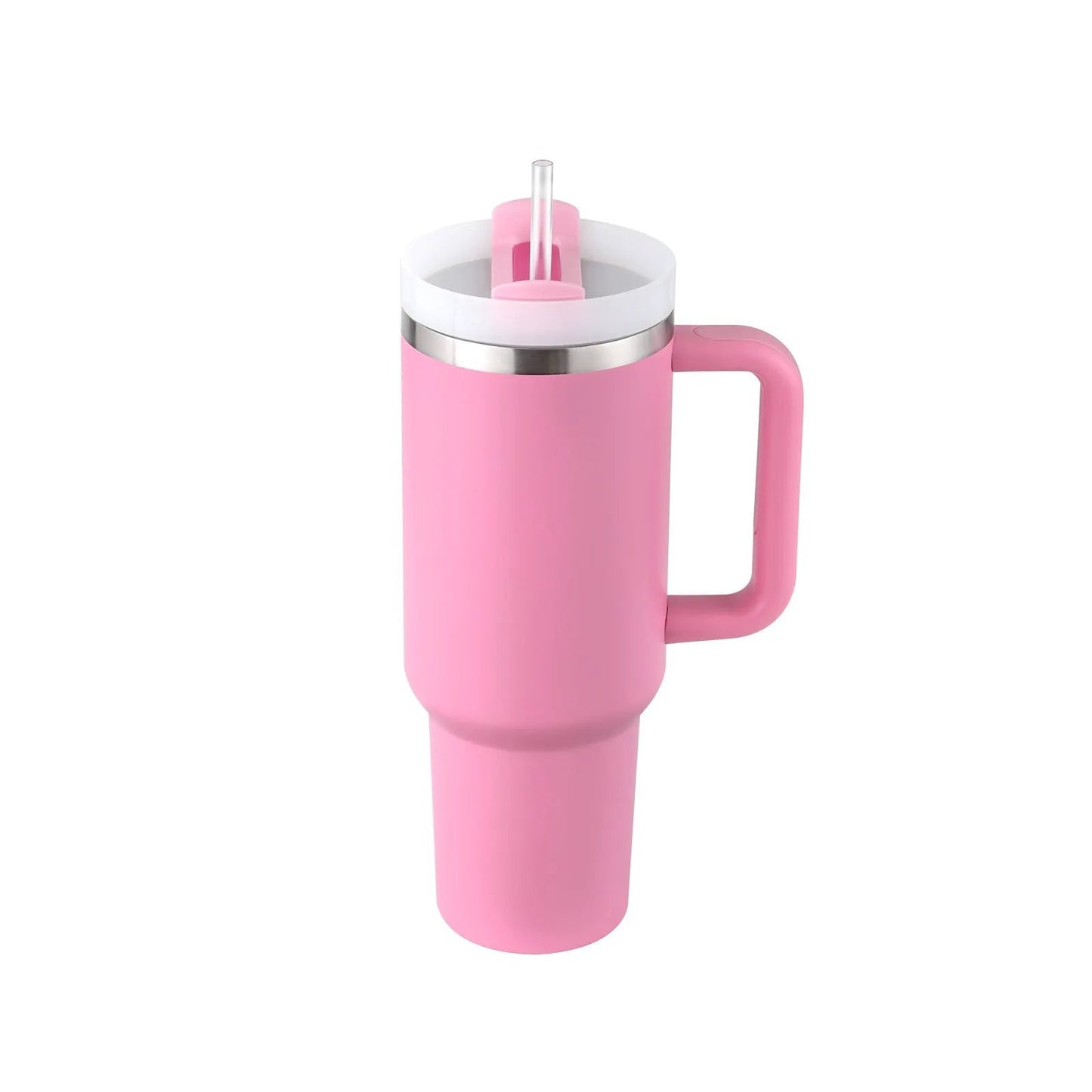 40 Oz Tumbler With Handle Straw Insulated, Stainless Steel Spill Proof Vacuum Coffee Cup Tumbler With Lid Tapered Mug Gifts For Valentine Lover Suitable For Car Gym Office Travel by Maiden-Art