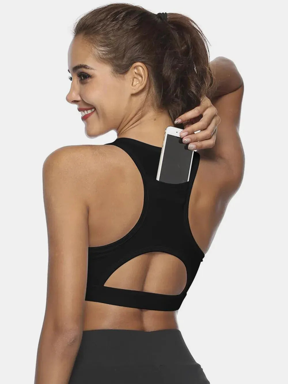 Cutout Scoop Neck Active Tank by Partner Label