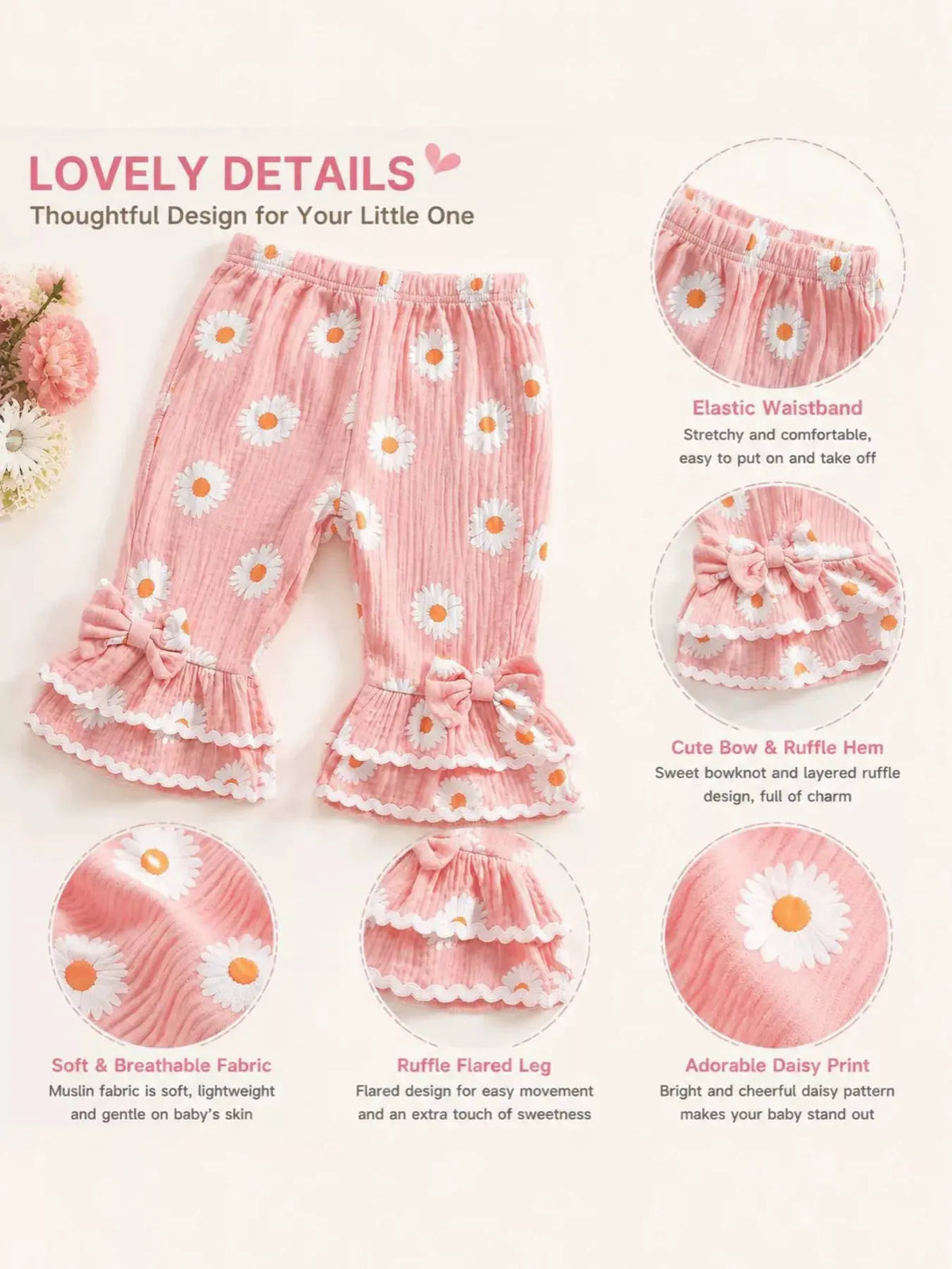 Children's Letter Bodysuit and Pants Set with Headband by Trendsi
