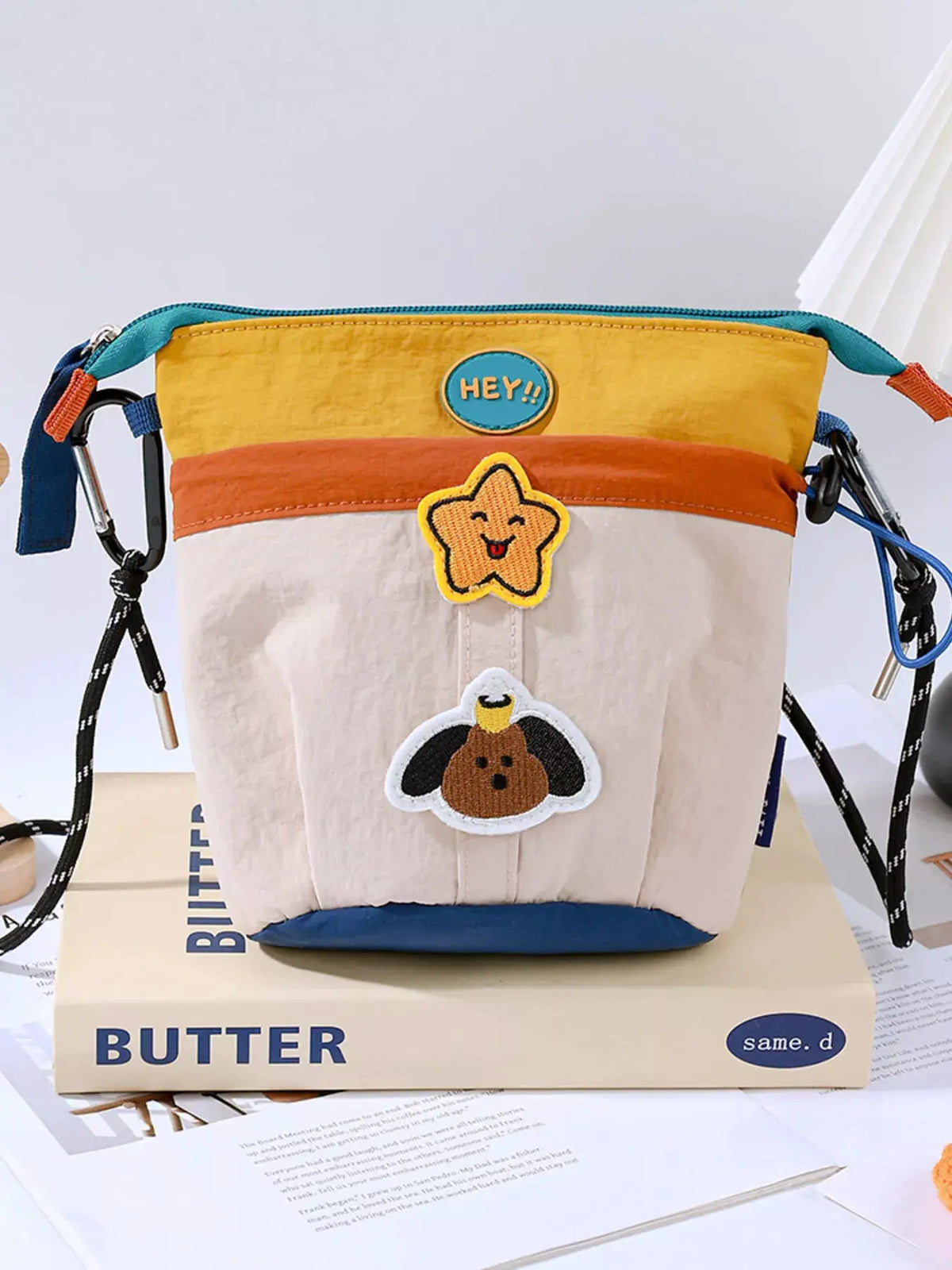 Waterproof Contrast Cartoon Crossbody Bag by Partner Label