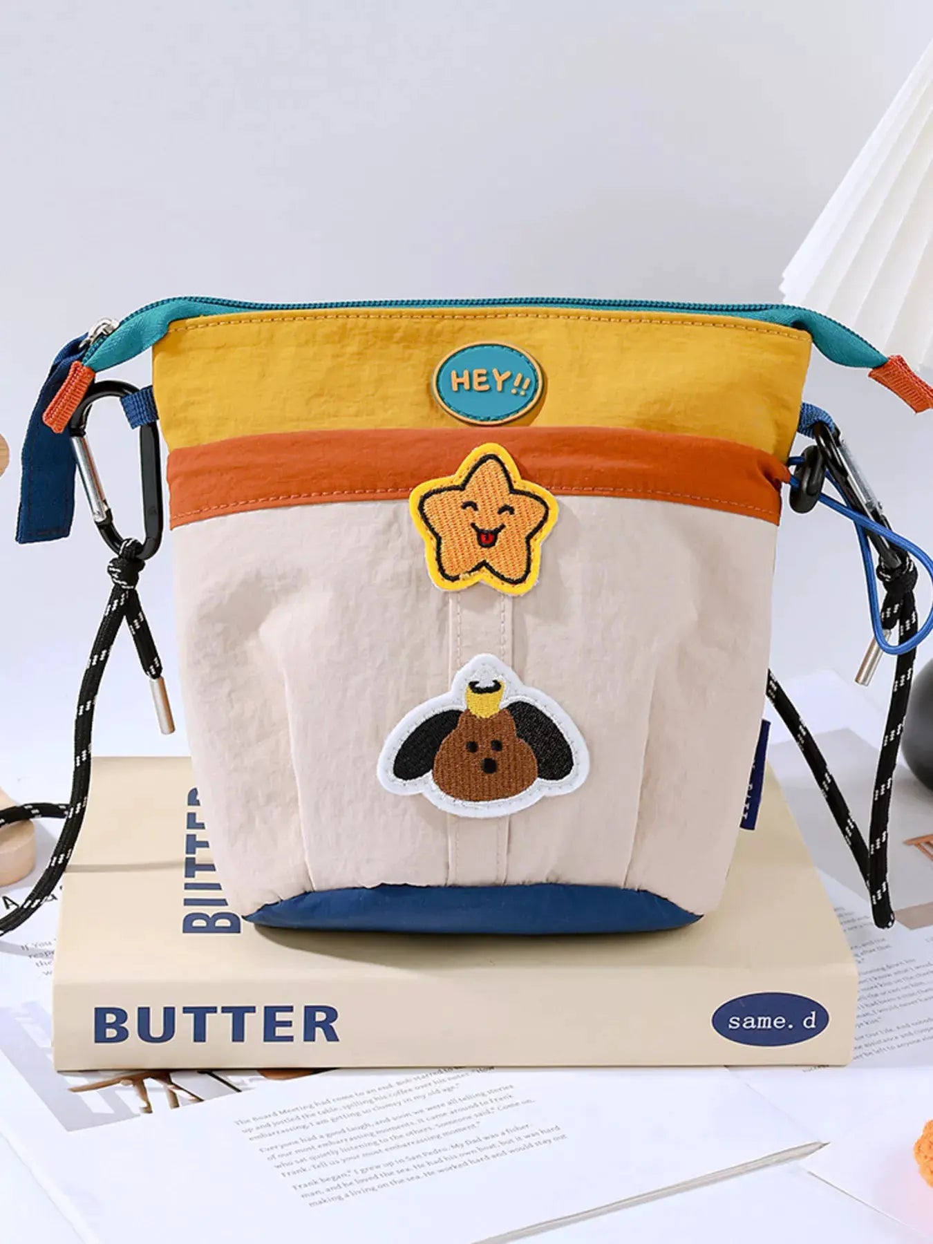Waterproof Contrast Cartoon Crossbody Bag by Partner Label