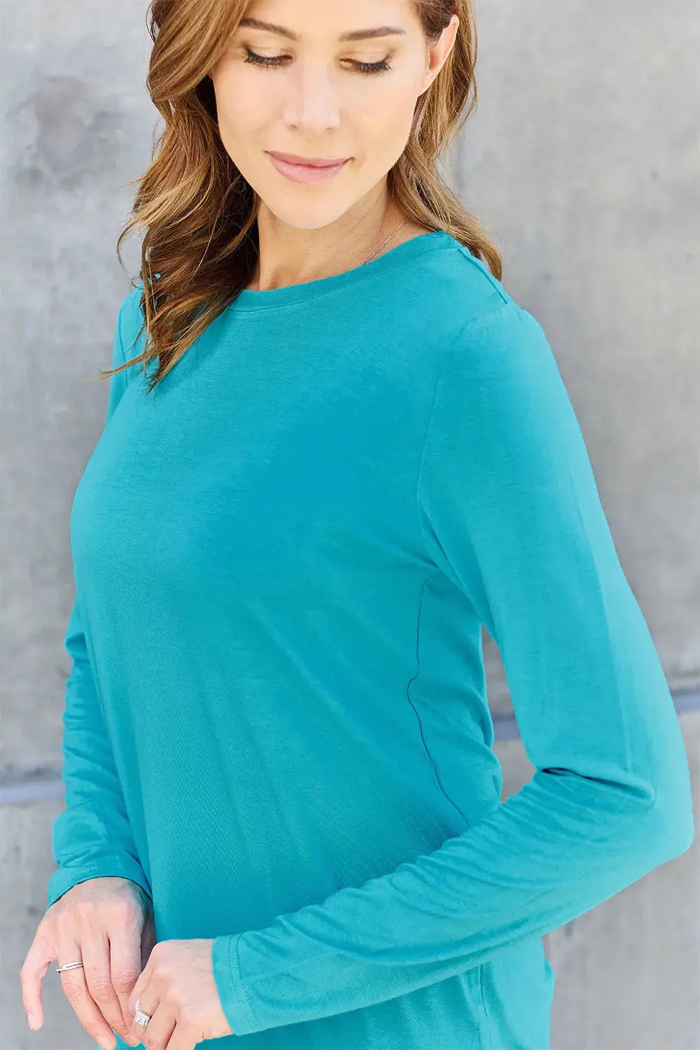 Basic Bae Full Size Round Neck Long Sleeve Top | Partner Labels Selection by Partner Label