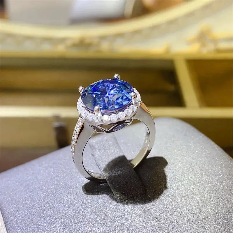 5 Carat Moissanite 925 Sterling Silver Ring by Partner Label