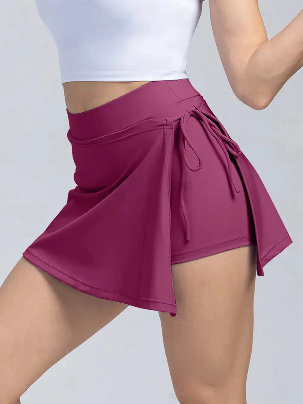 High Waist Active Skort with Pockets by Partner Label