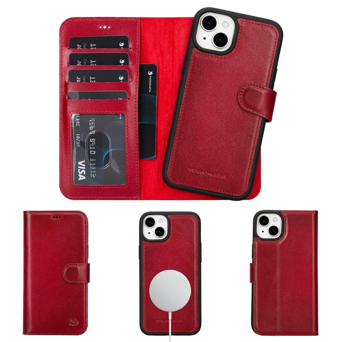 Casper iPhone 14 Series Detachable Leather Wallet Case by TORONATA