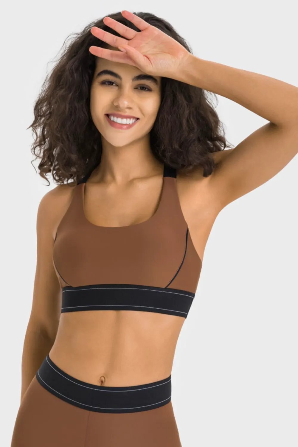 Millennia Contrast Sports Bra by Millennia