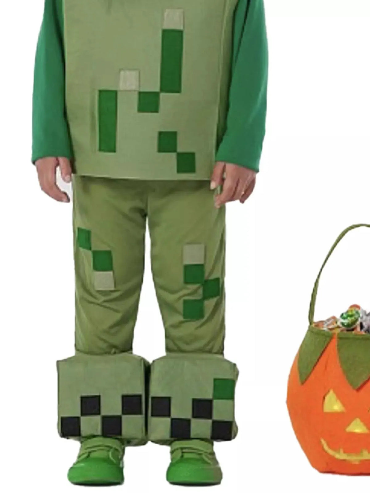 Children's Minecraft Pixelated Print Costume Set by Trendsi