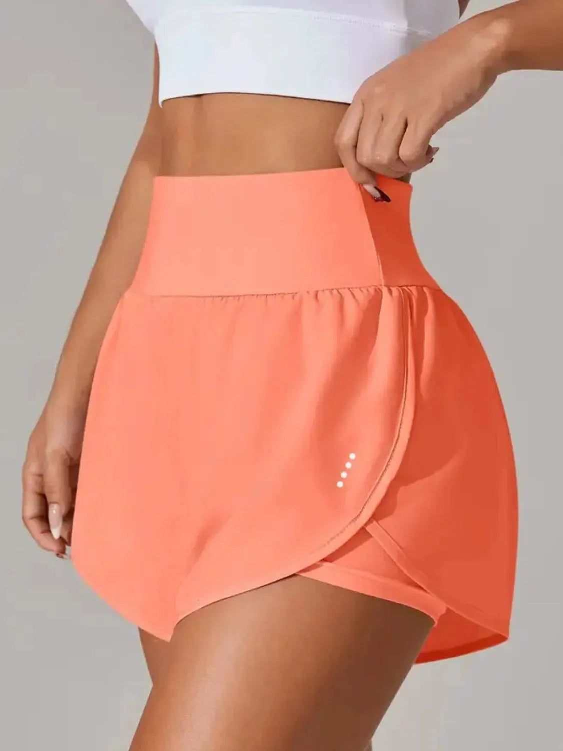 Pocketed High Waist Active Shorts by Partner Label