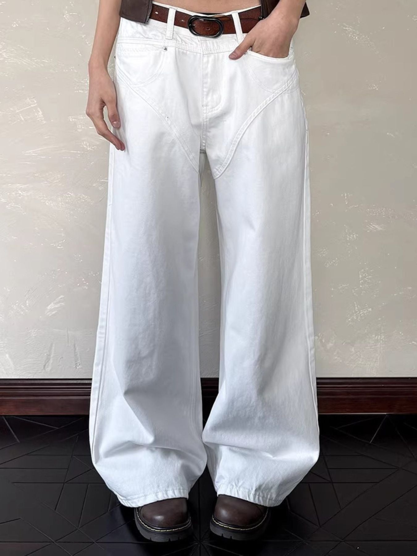 Men's Full Size Wide Leg Jeans Plus Size by Partner Label