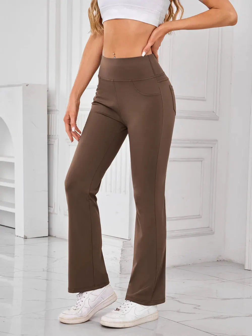 Lovelet High Waist Active Pants with Pockets by Lovelet