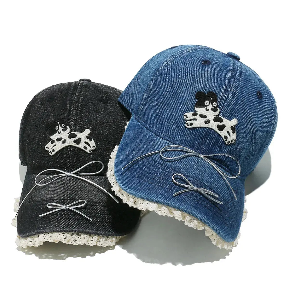 Dog Bow Adjustable Baseball Cap by Partner Label