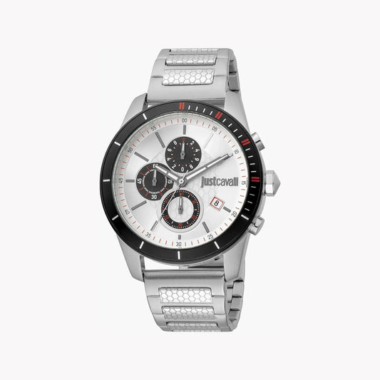 Just Cavalli Men's Silver Watch, Silver Dial | Jc1g166m0055 by JUST CAVALLI