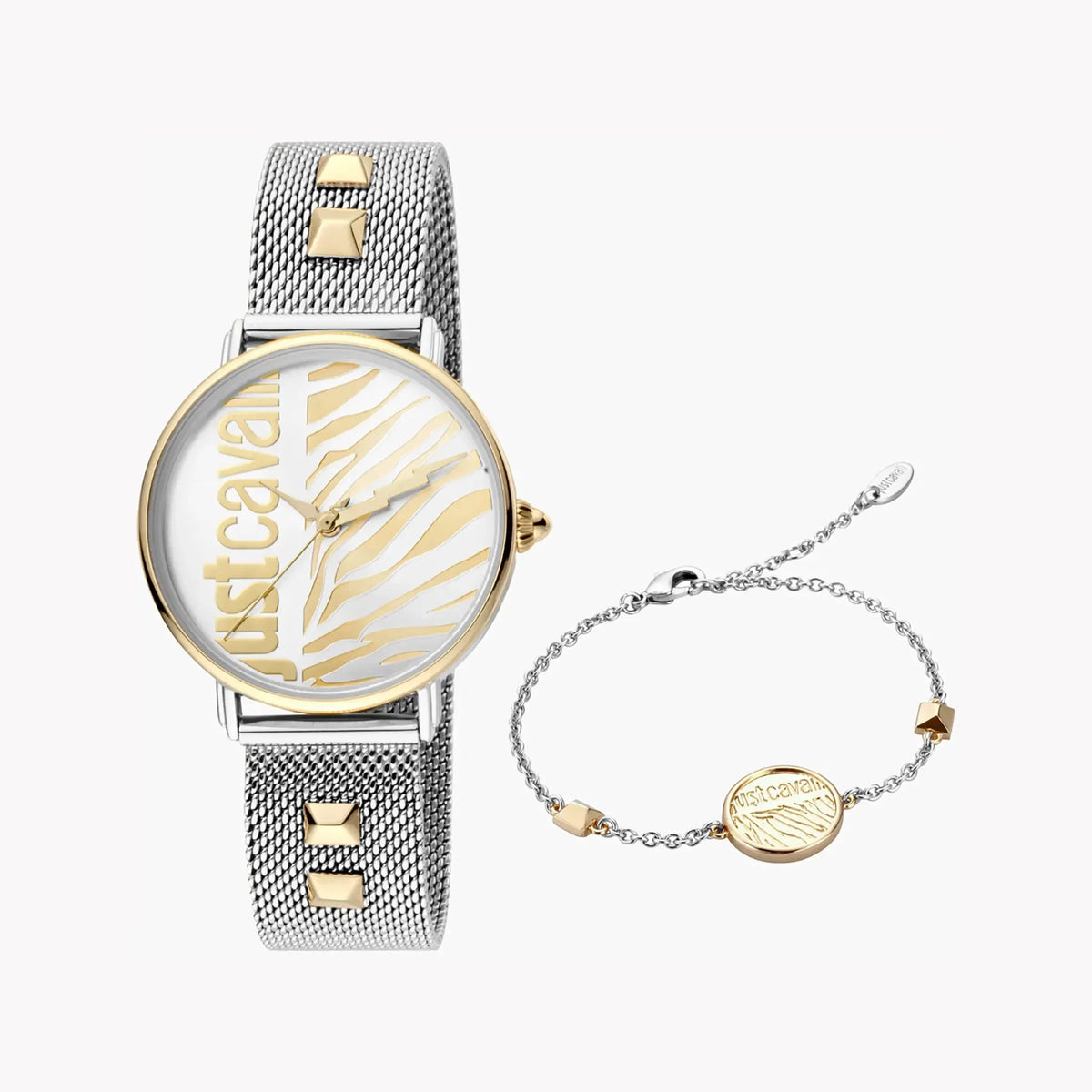 Just Cavalli Women's Silver Watch, Champagne Dial | Jc1l077m0095 by JUST CAVALLI