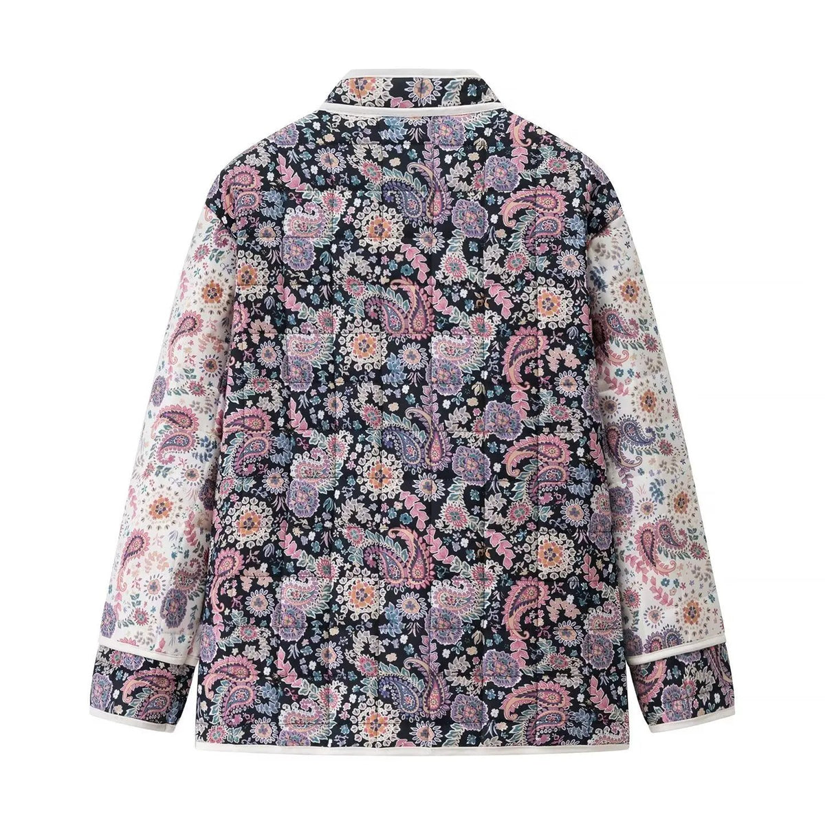 Women's Quilted Jacket Paisley Floral Patchwork BYMANYC ® New York CONTEMPORARY VIBRANT BOHO OUTERWEAR - New Collection by BYMANYC ® New York