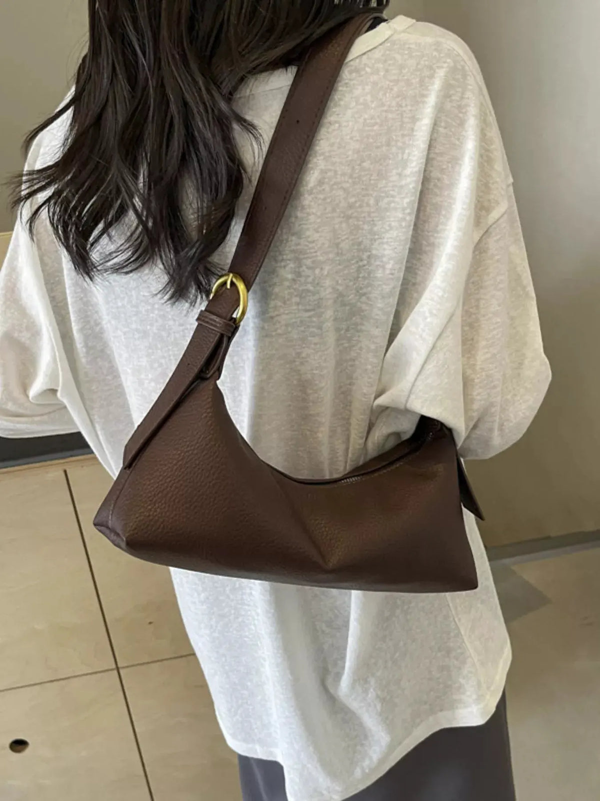Adjustable Strap Crossbody Bag by Partner Label