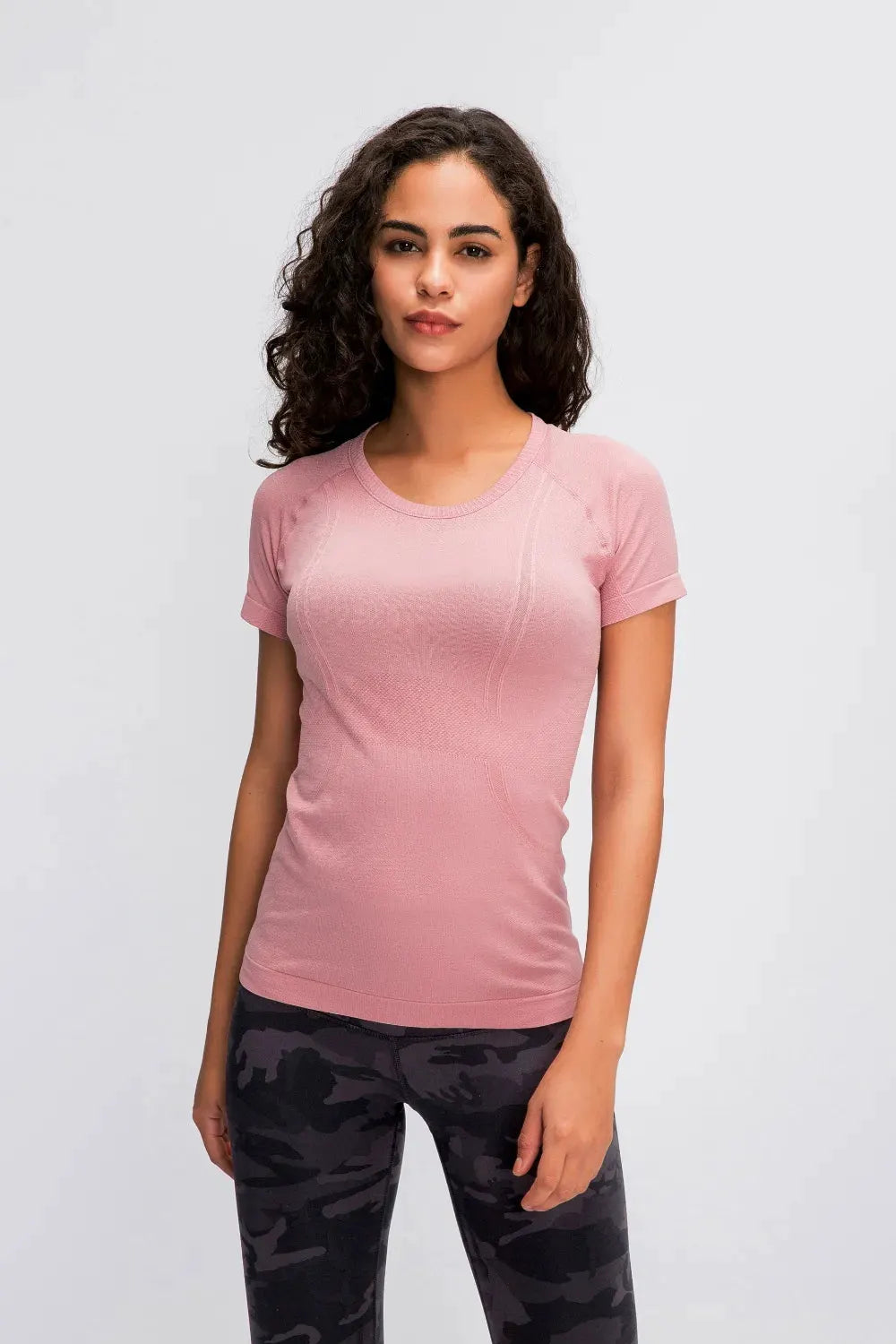 Millennia Round Neck Short Sleeve Active T-Shirt by Millennia