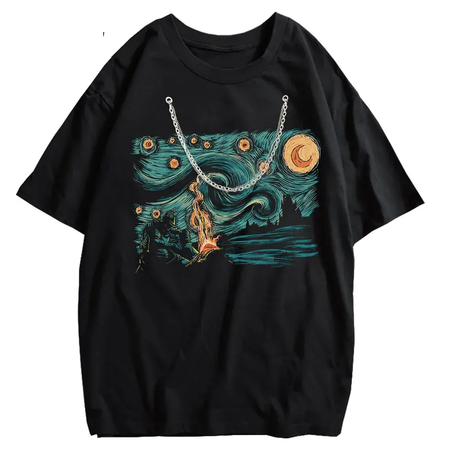 Dark Souls Starry Souls Graphic T-Shirt Men Cotton Short Sleeve Plus Size Tee by Vimost Shop