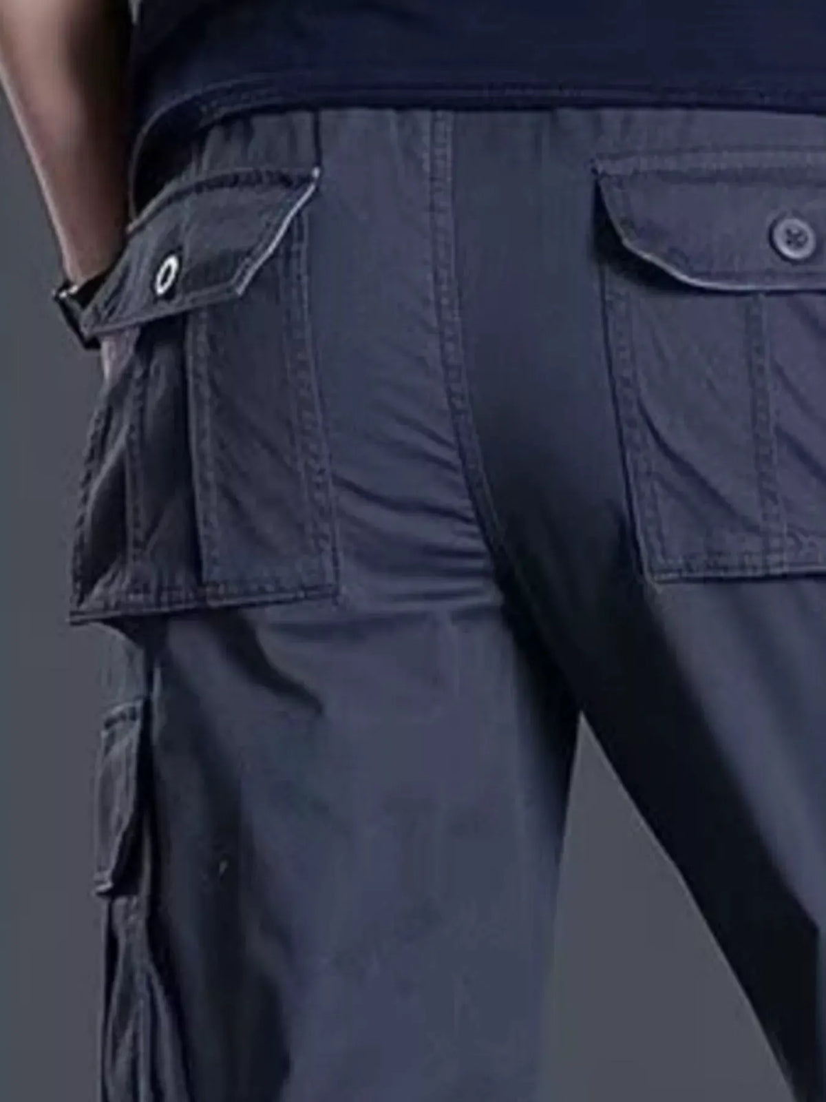 Men's Plus Size Relaxed Fit Cargo Pants by Partner Label
