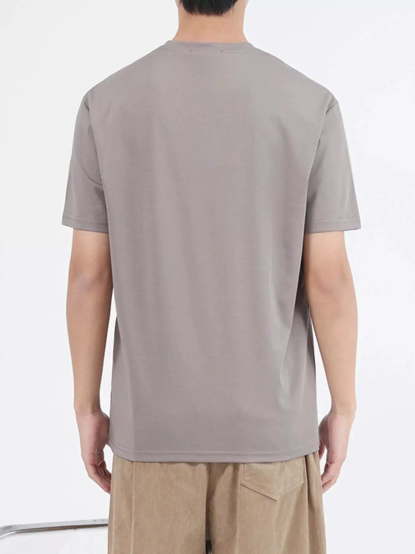 Men's Plus Size Classic Crew Neck T-Shirt by Trendsi
