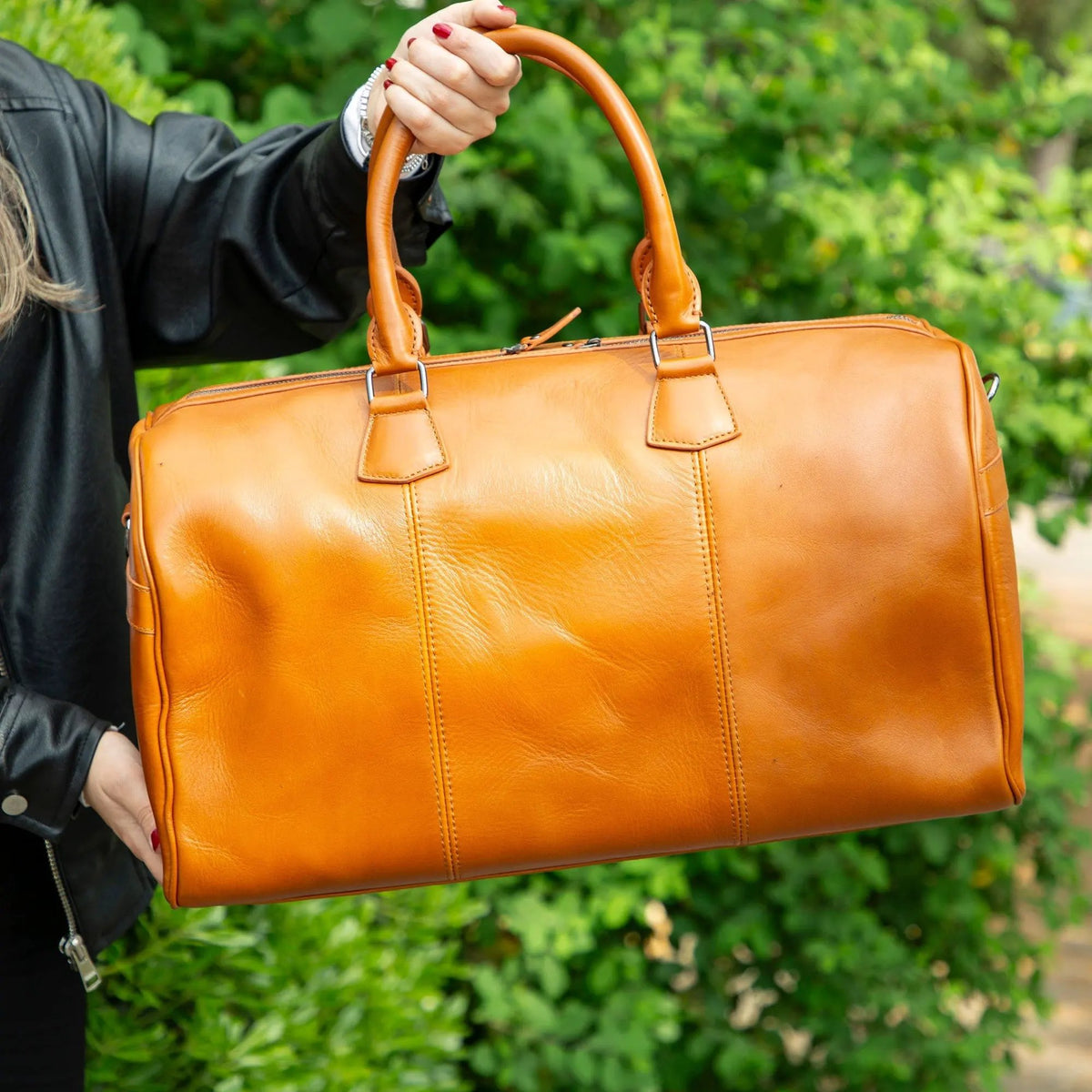 Atmore Leather Duffle Bag by TORONATA