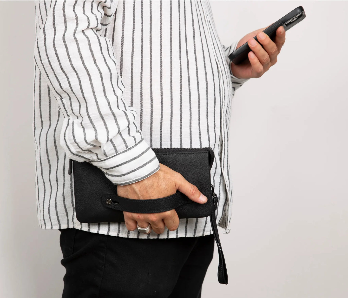 Majeste Leather Clutch Bag by TORONATA