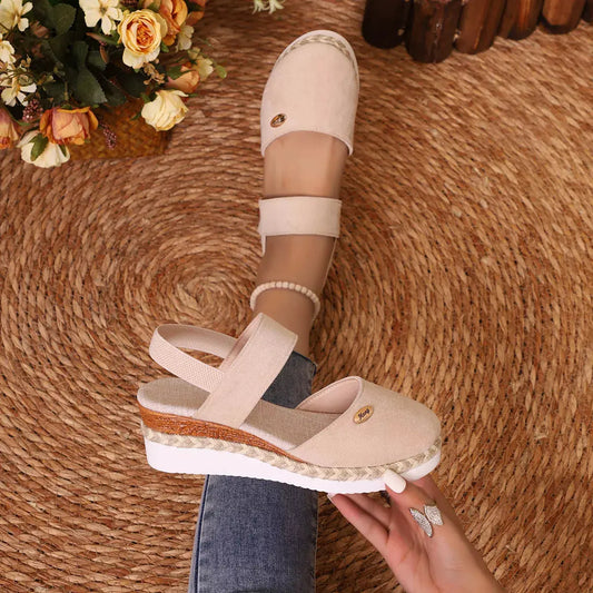 Espadrille Wedge Sandals with Ankle Strap | Partner Labels Selection by Partner Label
