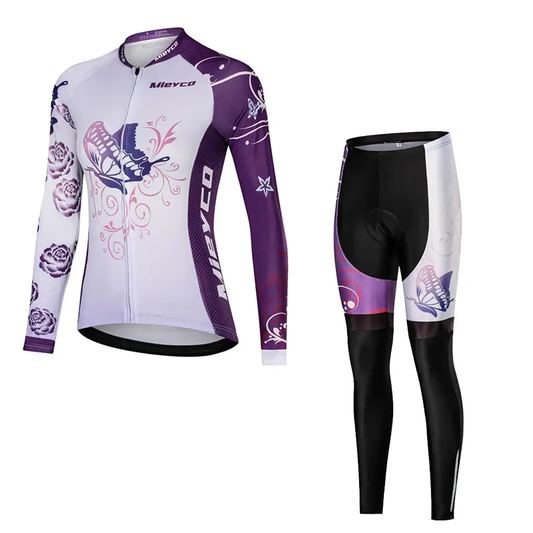 Women Long Sleeve Cycling Jersey Set MTB Bike Quick Dry Breathable Cycling Suit by Vimost Shop