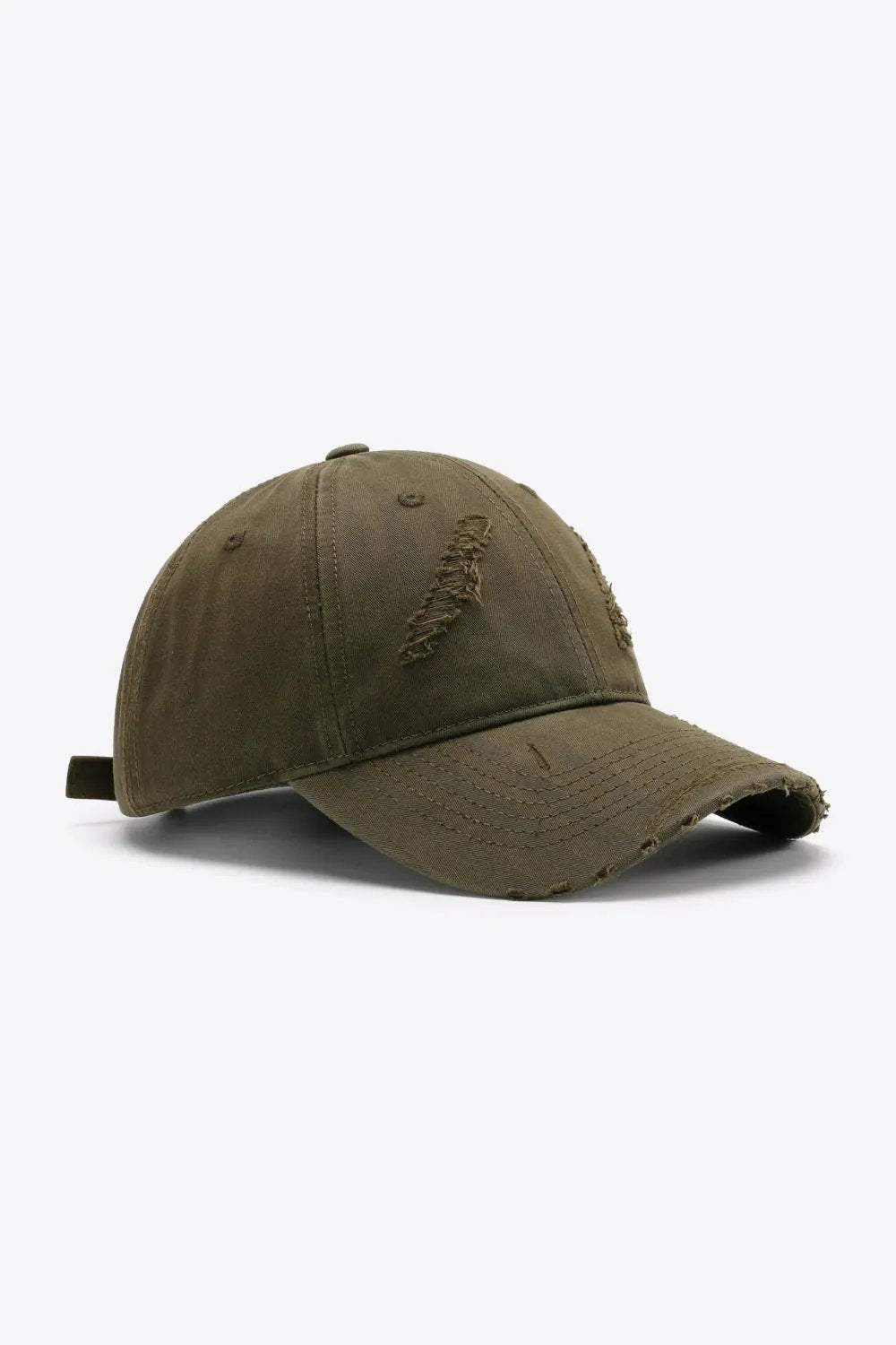 Distressed Adjustable Baseball Cap by Partner Label